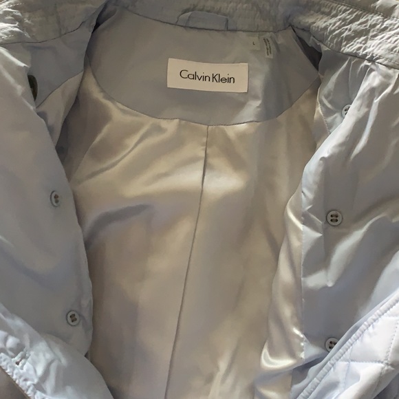 NWT Calvin Klein Blue Quilted Jacket Sz L - Picture 3 of 4